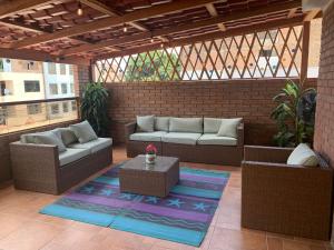 Posezení v ubytování San Miguel, lindo depa, 3 camas, internet y cable