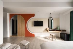TV a/nebo společenská místnost v ubytování Antler Guest House