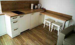 Kuchyň nebo kuchyňský kout v ubytování A7 Apartments