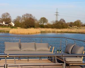 Blick auf einen Fluss in der Nähe der Ferienwohnung