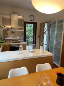 Kuchyň nebo kuchyňský kout v ubytování the ONE