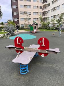 a playground with two skateboards in a park at * *K2 Nordic Haven in Iloilo City