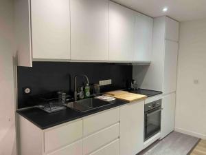 Kuchyň nebo kuchyňský kout v ubytování Appartement de charme en plein cœur de Paris + 13 fotografií