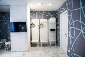 Kuchyň nebo kuchyňský kout v ubytování Soul Art Hotel