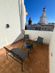 Balkon lub taras w obiekcie Penthouse La plaza en Cádiz Centro Grupo AC Gestion