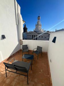 Balkon lub taras w obiekcie Penthouse La plaza en Cádiz Centro Grupo AC Gestion