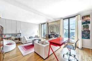 Zona de estar de Chaillot - Lübeck I 1bdr by B'Your Home
