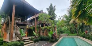Zahrada ubytování Pandawa Villas Ubud