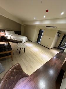 Ein Sitzbereich in der Unterkunft Just live inn - New Dahua