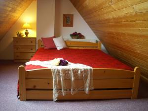 Postel nebo postele na pokoji v ubytování Apartment Herlikovice
