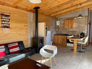Kuchyň nebo kuchyňský kout v ubytování Hometainer Río Cochrane 2 Cerro Tamango