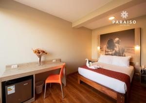 Cama o camas de una habitación en Hoteles Paraiso PIURA