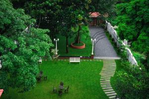 Athirappilly Rainland Resort外面的花园