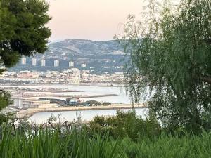 a view of a body of water with a city at Le Jardin d'été vue Marina des JO 2024 in Marseille