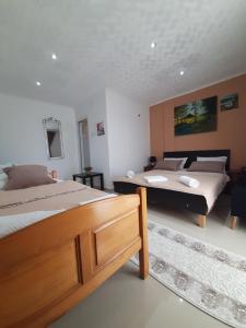 a bedroom with two beds at Becic Apartments in Ulcinj