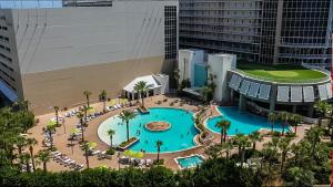 A view of the pool at The Blue Turtle at Laketown Wharf or nearby