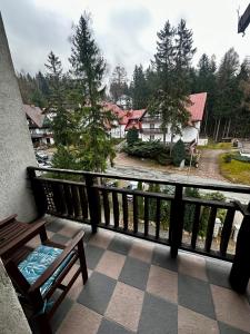 Balkón nebo terasa v ubytování Willa Jawor