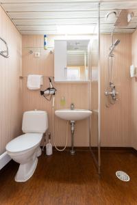 Koupelna v ubytování Hotel Kemijärvi