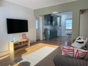 TV a/nebo společenská místnost v ubytování R-Joki Apartments