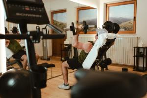 The fitness centre and/or fitness facilities at Hotel Villa Freiheim