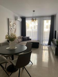 Posezení v ubytování Polarstar Delux Apartment Nr 114 am Meer