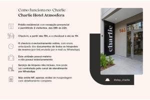 Um certificado, prêmio, placa ou outro documento exibido em Charlie Hotel Atmosfera Paulista