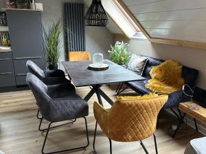 Χώρος καθιστικού στο Ferienwohnung Herrlichkeit