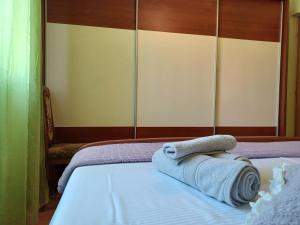 Postel nebo postele na pokoji v ubytování Family Vacation House in a quiet suburb near Zadar