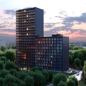 Budova, kde se aparthotel nachází
