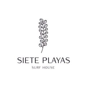 un logo pour une maison d'épices dans l'établissement Siete Playas Surf House, à Valdoviño