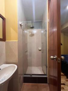 Koupelna v ubytování El Parche Rutero Hostel