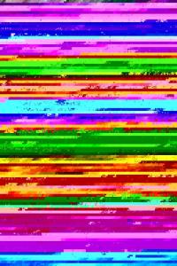 a painting of colorful lines at Holiday Home Saajola by Interhome in Leppäjärvi +10 photos