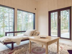 A seating area at Holiday Home Prinsessapuisto by Interhome