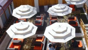 Restoran või mõni muu söögikoht majutusasutuses Gomang Boutique Hotel