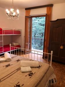 Postel nebo postele na pokoji v ubytování I Due Cervi