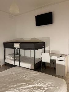 Postel nebo postele na pokoji v ubytování Scalo 71 GUEST HOUSE