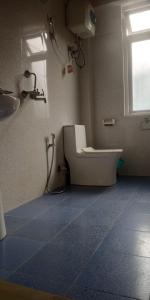 a bathroom with a toilet and a sink at Coral Homestay in Pelling