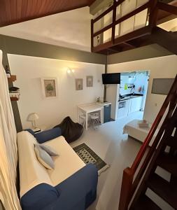 Cama ou camas em um quarto em Flat Âncora Confortável Duplex a Beira mar