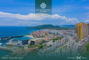 a rendering of a city next to the water at Merci Hotels - Sunset Town Phu Quoc in Phú Quốc