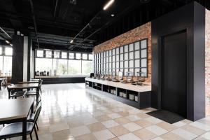 Restoran või mõni muu söögikoht majutusasutuses Hoya Hot Springs Resort, Guanziling