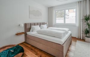 Ένα ή περισσότερα κρεβάτια σε δωμάτιο στο Moderne Ferienwohnung