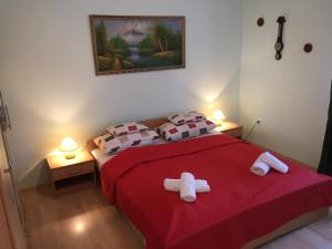 Posteľ alebo postele v izbe v ubytovaní Green Park Apartment