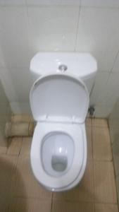 TROTTERS B&B KENOL في Gitura: حمام مع مرحاض أبيض في الغرفة