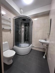 Koupelna v ubytování Hotell Salem