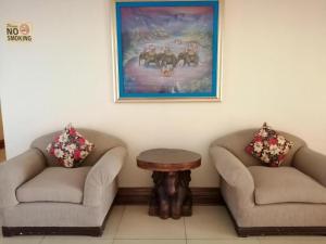 Istumisnurk majutusasutuses Hotel Asuncion