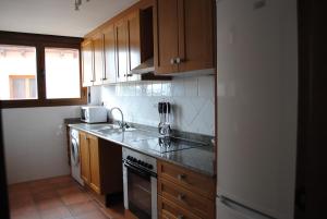 A kitchen or kitchenette at Apartamentos Moravella