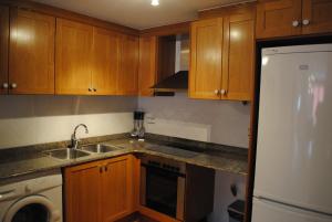 A kitchen or kitchenette at Apartamentos Moravella