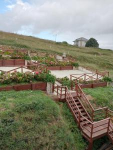 Κήπος έξω από το Apartamento camiño dos Faros