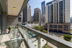 Balkón nebo terasa v ubytování Exceptional 2BR at Boulevard Walk, Downtown Dubai