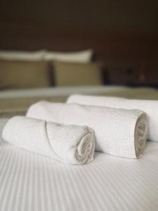 Postel nebo postele na pokoji v ubytování HOTEL BORNEM